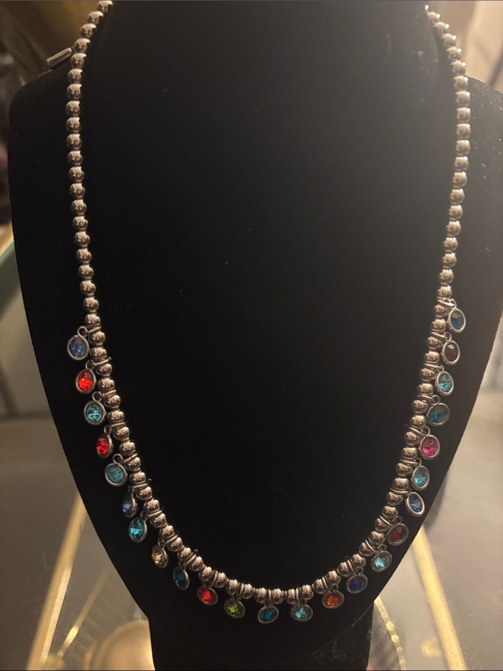 UNO de 50 Multicolor Beaded Necklace with Gemstone Charms